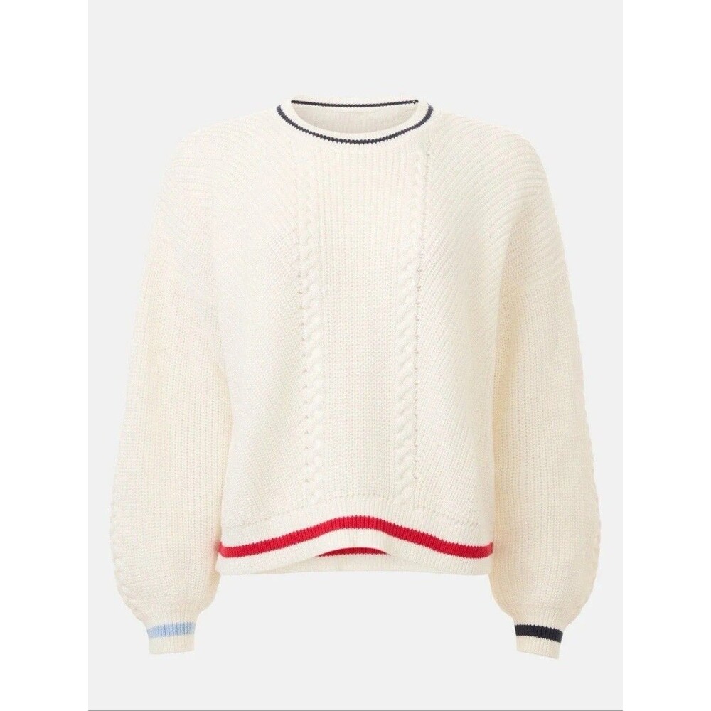 Splendid Vienna Tipped Cable Knit Sweater Medium